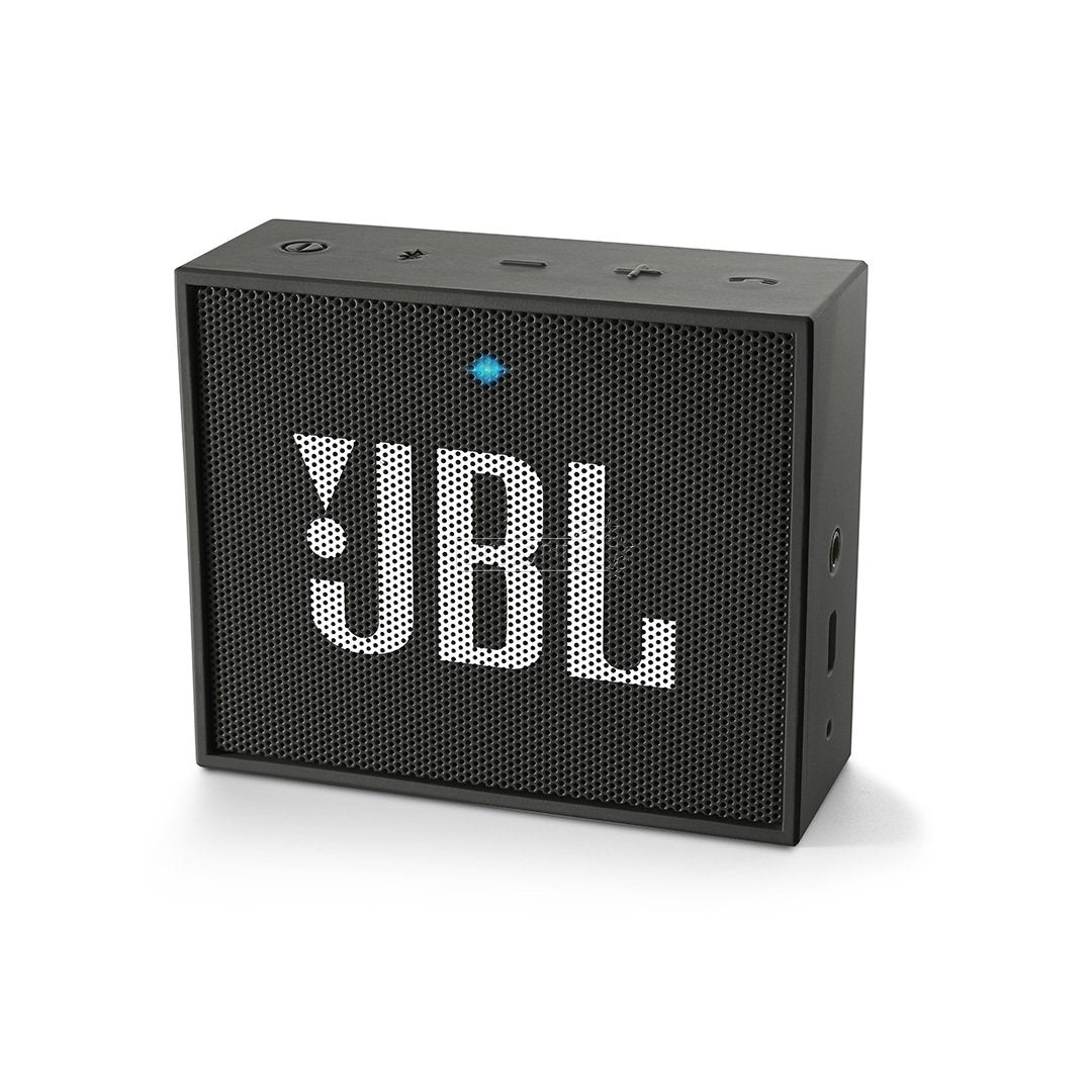 JBL Go, Wireless Portable Bluetooth Speaker with Mic, JBL Signature Sound, Vibrant color options, Bluetooth & AUX Connectivity (Black)