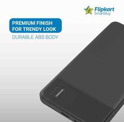 Flipkart SmartBuy 10000 mAh Power Bank (Fast Charging, 12 W)(Black, Lithium Polymer)-A - onBeli