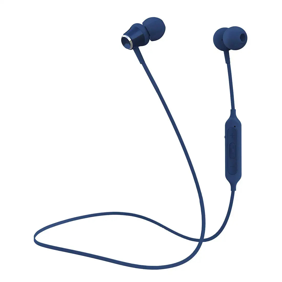 Celly BHSTEREO Magnetic in-Ear Bluetooth 5.0Wireless, Ergonomic Design,Tangle-Free Cord with Mic (Blue) (INDBHSTEREO2BL)