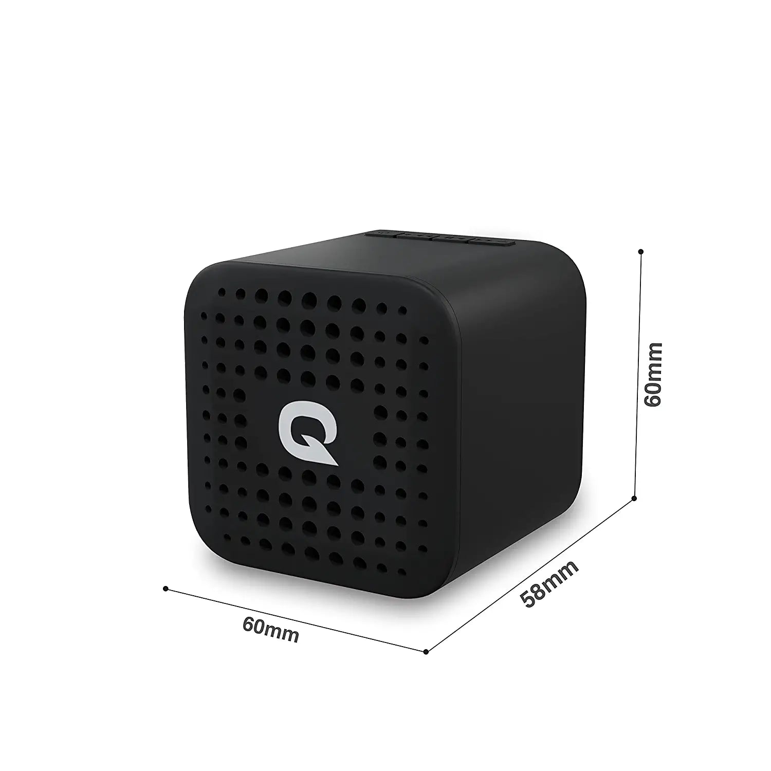 SONOTRIX 31 by Quantum Bluetooth Speaker, 3W Sound, Deep Bass, 7hrs Playtime, MicroSD Card Input Support, BT 5.0, Noise Cancelling Mic (Black)