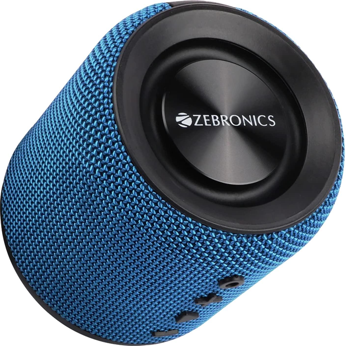 ZEBRONICS Zeb-Music Bomb 10 Watt 1.0 Channel 1.1 Channel Truly Wireless Bluetooth Portable Speaker (Blue) - onBeli