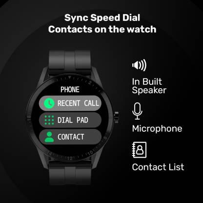 Fire-Boltt Talk Bluetooth Calling Smartwatch (Black Strap, 46) - A - onBeli
