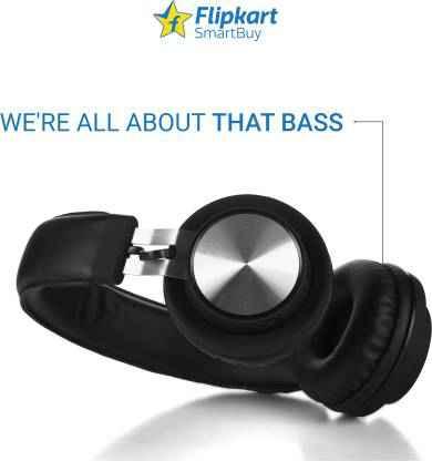 Flipkart SmartBuy Rich Bass Wireless Bluetooth Headset With Mic (Black, On the Ear) - A - onBeli