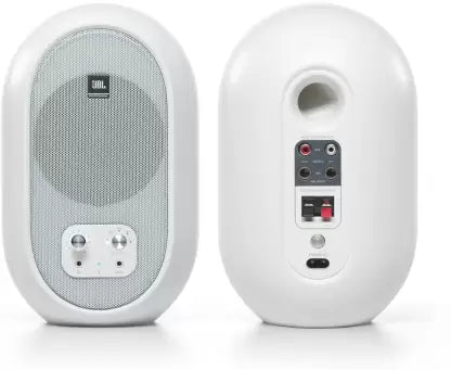 JBL Professional 104 Compact Desktop Reference 60 W Bluetooth Studio Monitor (White, Stereo Channel)