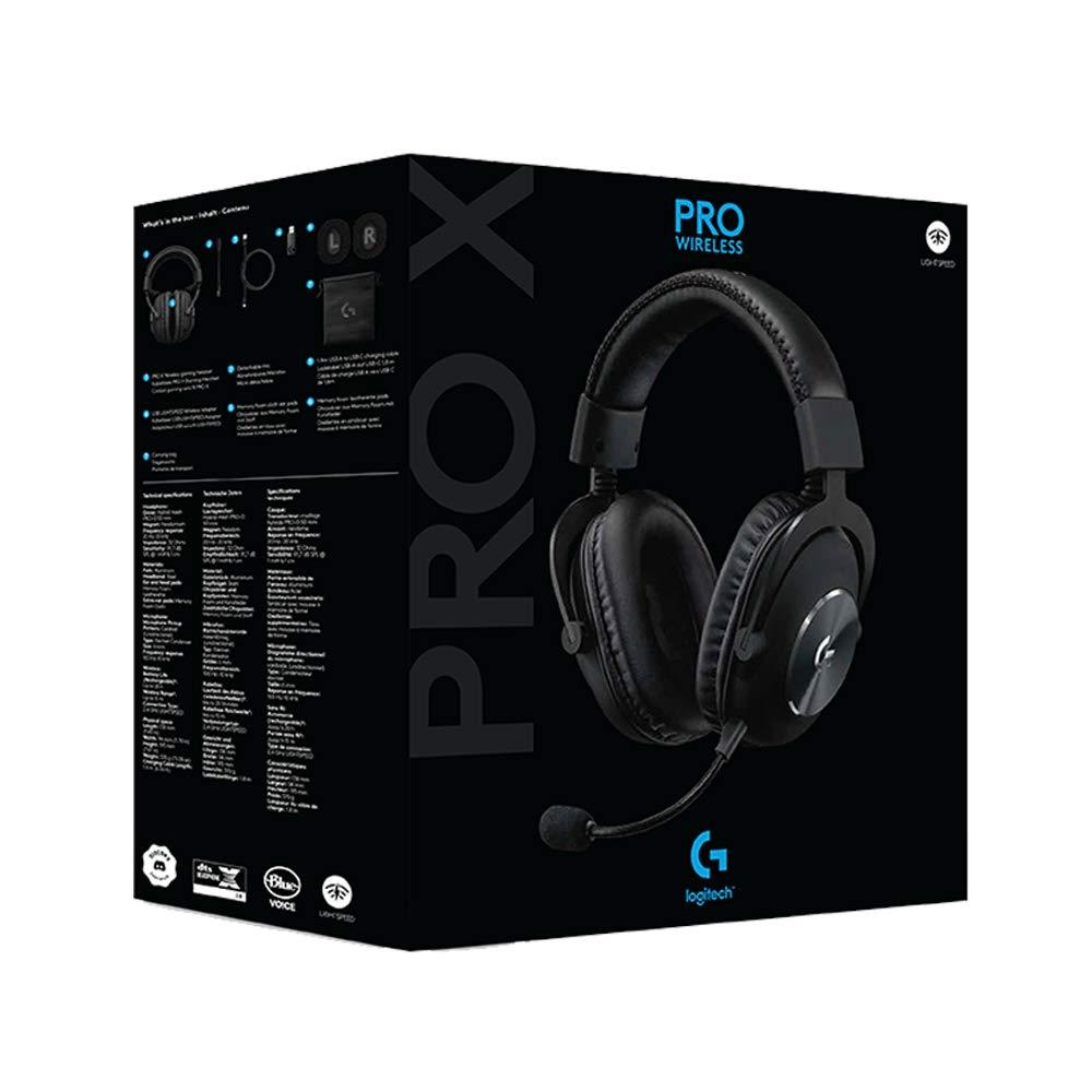Logitech G PRO X Gaming-Headset, Over-Ear Headphones with Blue VO!CE Mic, DTS Headphone:X 7.1, 50mm PRO-G Drivers, 7.1 Surround Sound for Esports Gaming Pc/Ps/Xbox/Vr/Nintendo Switch - (Black) - A - onBeli