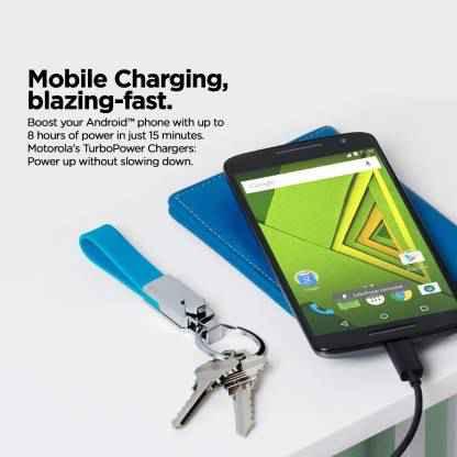 MOTOROLA SJ5991 Qualcomm 3.0 TurboPower 15W 3.0 A 15 W 2.4 A Mobile Charger with Detachable Cable - onBeli