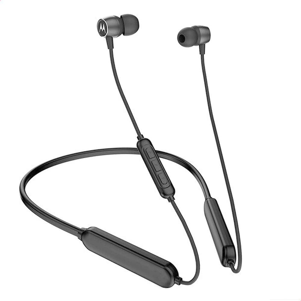 Motorola Verve Rap 100 Wireless Bluetooth in Ear Neckband Headphone (Black) -A - onBeli