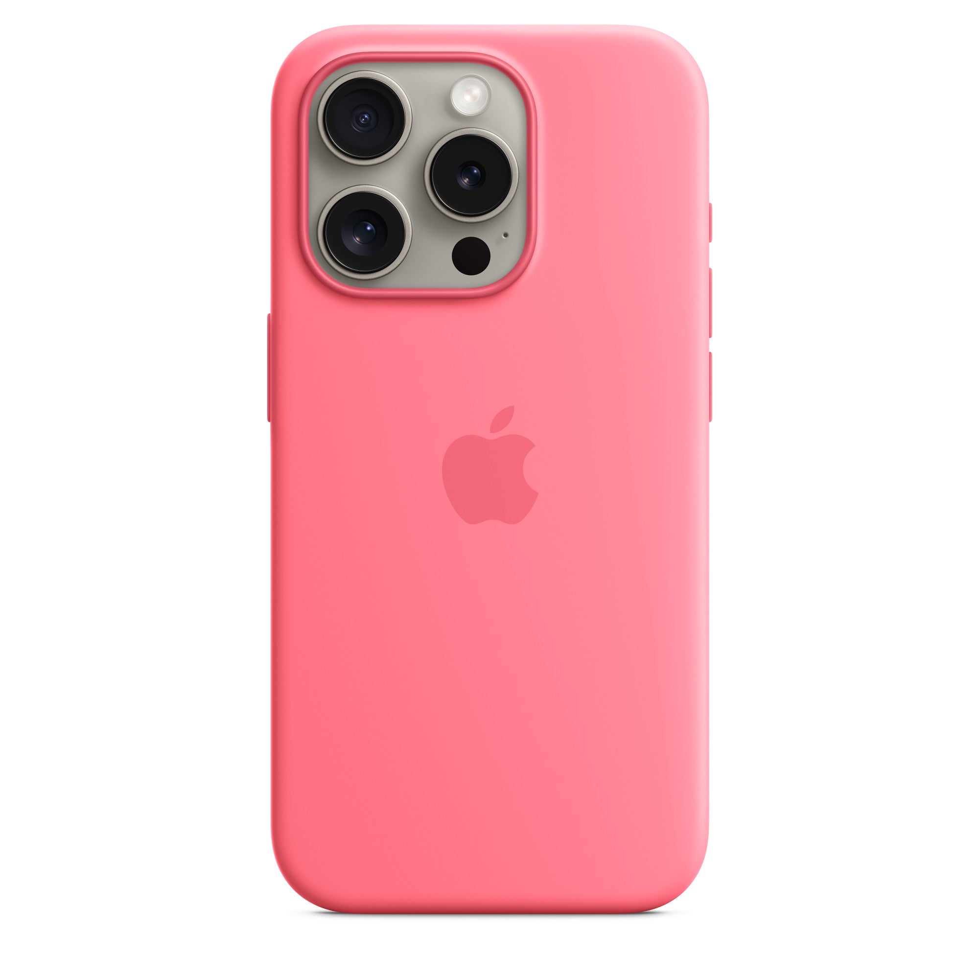 iPhone 15 Pro Max Silicone Case with Wireless Charging Support