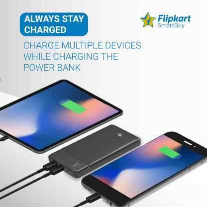 Flipkart SmartBuy 10000 mAh Power Bank (Fast Charging, 12 W)(Black, Lithium Polymer)-A - onBeli