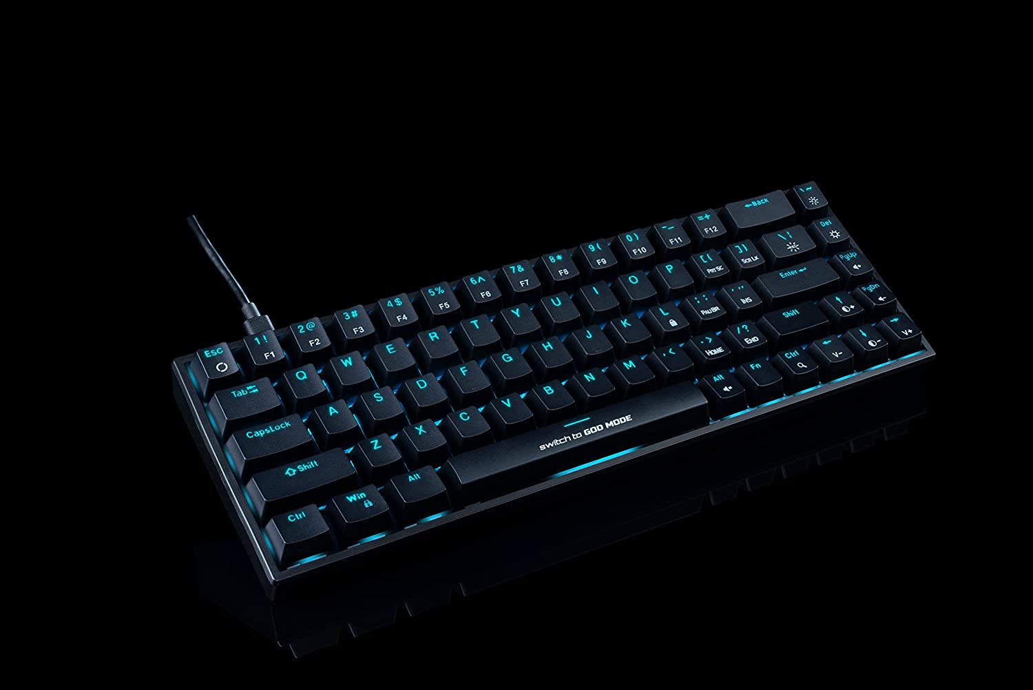 Cosmic Byte CB-GK-23 Artemis 68Key Per Key RGB Wired Mechanical Keyboard with Outemu Blue Switches and Software (Black)