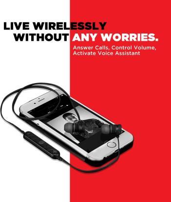 Nu Republic Jaxx Sport in-Ear Wireless Earphones with Deep Bass, BT V4.1, 11mm Titanium Drivers,Magnetic Earbuds,Long Battery Life,Carry Case,in-Line - onBeli